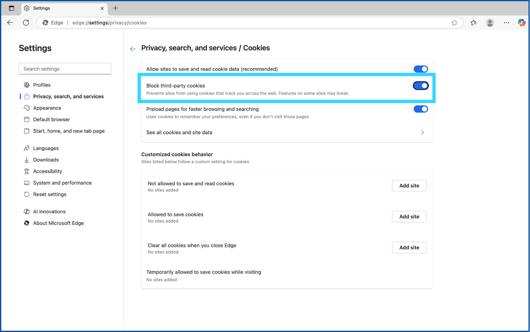 Web Browser Privacy Settings - The NAI: Network Advertising Initiative